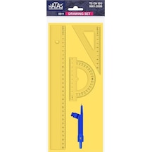 Pergelli Ekonomik Çizim Seti 30 Cm Cetvelli Bej