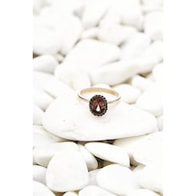 Atina Tektaş Smoky Topaz Yüzük - Ak564