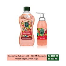 Eyüp Sabri Tuncer Amber Doğal Zeytinyağlı Köpük Sabun 1.5 Lt+500 Ml X 2 Set