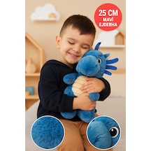 Mavi Ejderha Peluş Oyuncak Yumuşak Dolgulu Sevimli Peluş Ejderha 28 Cm Çocuk Oyuncak Diğer