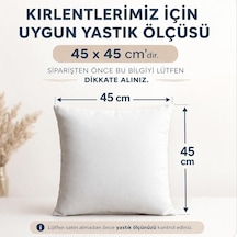Soho Kumaş Altın Varak Desenli Dekoratif 4'lü Kırlent Yastık Kılıfı Seti - 42 X 42 Cm 2, Açık Gri 2'li Çok Renkli