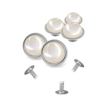 20 Adet Yarım Yuvarlak 15mm İnci Çakma Rivet
