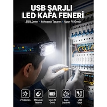 Lexroo Kafa Lambası Led Fener Pratik Taşınabilir Ayarlanabilir Us