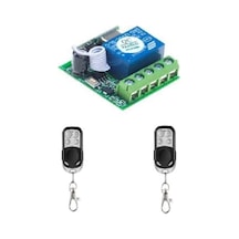Rf Kontrol Cihazı Röle Kartı 1 Kanallı 2 Kumandalı Kepenk Garaj