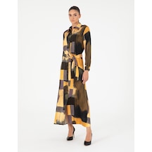 Pierre Cardin Kadın Safran Elbise Dokuma 50293307-vr043 Safran