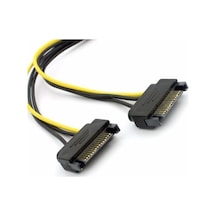 2x Sata To 8 Pin 6+2 Pci-e Express Güç Molex Power Kablosu Çevirici Dönüştürücü 4327