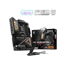 Msı Mb Meg X870e Ace Max Am5 Ddr5 8400mhz Oc Usb 40gbps 5x M.2 Hdmı 2x Type-c Dp 10g Lan 5g Lan Wıfı 7 Rgb Atx