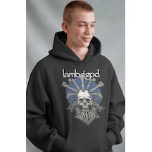 Sevbano Lamb Of God Rock Metal Müzik Grubu Sırt Baskılı Unisex Oversize P Siyah