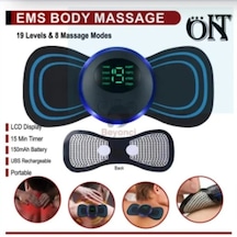 Taşınabilir Mini Ems Elektrikli Boyun Masajı Vücut Masajı Servikal Boyun Sırt Masajı Kas Terapisi Basınç Sı Vücut Rahatlatıcı Makinesi Çok Renkli