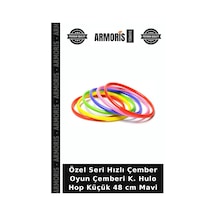 Özel Seri Hızlı Çember Oyun Çemberi K. Hulo Hop Küçük 48 Cm Mavi