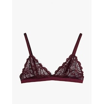 Koton Balensiz Dolgusuz Dantel Detaylı Sütyen Bordo 6wlk10145mk Bordo