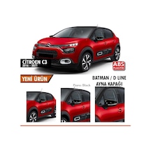 Citroen C3 2016 2021 Yarasa Ayna Kapağı Siyah (Sts Oto Aksesuar)