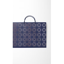 AkalBatu Small 3,3 Desi Klasik Seri Kraft Çanta 37 x 25 x 11 CM 25'li - Lacivert