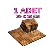 1 Adet 30x30 Cm Tik Karo Deck Teak Yer Karosu Masif Ahşap Sudan Etkilenmez Bahçe Banyo Parkesi