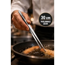 Çelik 30 Cm Çok Amaçlı Cımbız Profesyonel Şef Cımbızı Maşası Cin765-3