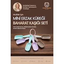 Tr 6'li Renkli Mini Baharat Kaşığı Seti Plastik Erzak Ölçü Küreği Kahve Tuz Baharat Kavanoz İçi Kaşık 72347 Genel