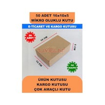 50 Adet 16x10x5 Cm Küçük Kargo Kutusu Ürün Kutusu E-ticaret Kutusu