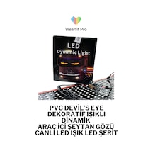 Wearfitpro Pvc Devil S Eye Yapışkanlı Dinamik Işıklı Araç İçi Şeytan Gözü Canlı Led Işık Led Şerit 120 Cm