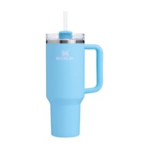Quencher Pipetli Termos Bardak, 1.18 Litre, Açık Mavi Powder Blue Crush Açık Beyaz