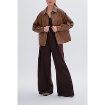 Valmenti Kadın Hakiki Deri Taba Mont 616 Z-3958 Bn Derımont Sk24/25 Taba Taba