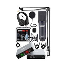 Stüdyo Ekipmanları Exclusive Paket-1 Cx2 Mikrofon Glx-600 Ses Kartı Stüdyo Kayıt Seti