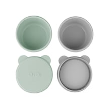 Mini Bites - River Green / Powder Grey 4 Adet