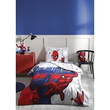 Özdilek Lisanslı Tek Kişilik Çocuk Pike Takımı-spiderman Blue Mavi