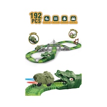 Dinosaur Tracks 192 Parça Dinozor Temalı Hareketli Raylar Dinozor Araçlı Köprülü