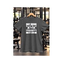 Segungear Onlyjoking Erkek Regular Fit Baskılı Spor Tişört Gri - 933732586 Gri