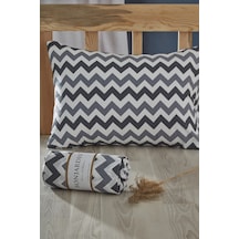 BonjardinHome Tek Kişilik Lastikli Çarşaf & Bir Adet Yastık Kılıfı Gri