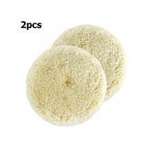 2 Adet Parlatma Pedleri Doğal Yün Parlatma Pedi Kiti E21470-5