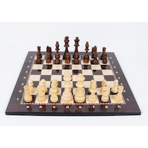 Lüks Ahşap Satranç Takımı Ahşap Figür