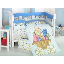 Komfort Home Bebek Uyku Seti 8 Parça Ranforce %100 Pamuk /Neşeli