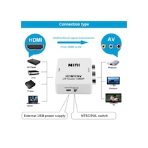 Hdmi To Rca Tos Lale Av Converter Çevirici