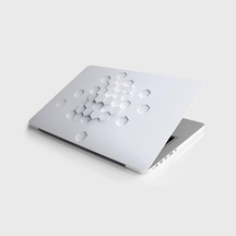 Laptop Sticker Notebook Kaplama Etiketi Beyaz Petek