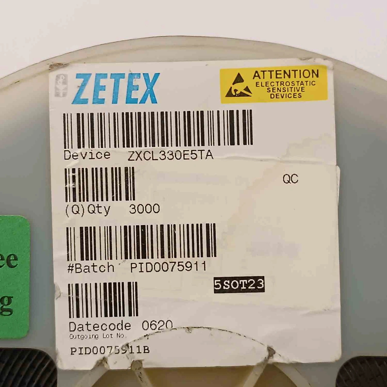 Zxcl330e5ta 150ma 3.3v Sot23 Zetex Smd Transistör 23 Adet