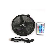 Rgb Şerit 30 Led Kumandalı Usb Bağlantılı Siyah