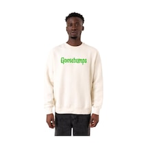 About Blank Tshirthane Goosebumps Lettern Ekru Erkek 2ip Sweatshirt P18976s8181, L Acı Kahverengi