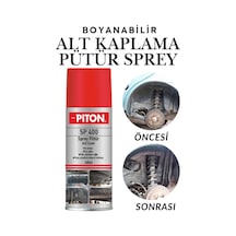 1 Adet 400ml Sprey Pütür Araç Araba Çamurluk Taş Darbe Koruma Su Tutmaz Ses Yalıtımlı Boyanabilir Kaplama Siyah Siyah
