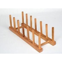 Ahşap 6'lı Tabaklık-28 Cm Bambu Ekru Diğer