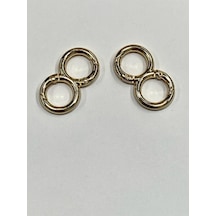 Karantuhafiye Çanta Halkası Yaylı İkili Model 1,5 Cm Gold Gold Çok Renkli