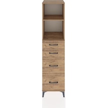 Hyperion Dolap 2 Raflı 4 Çekmeceli 44x44x182 Çam-çam Atlas Çam