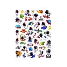 Sticker Kabartmalı Stiker Defter Planlayıcı Etiket Ldd019 -24x19cm - Astronot