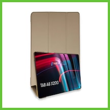 Bezos Samsung Galaxy Uyumlu X200 Tab A8 10.5 Kılıf Tablet Smart Kılıf - Gold Dmc