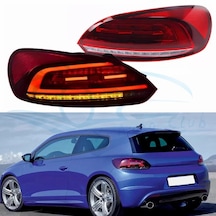 Vw Scirocco 2009-2014 Makyajlı Dizayn Kırmızı Ledli Arka Stop