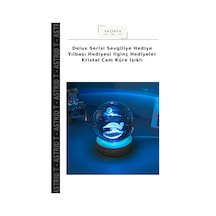 Delux Serisi Sevgiliye Hediye Yılbaşı Hediyesi İlginç Hediyeler Kristal Cam Küre Işıklı