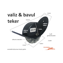 Çanta Tekeri Teker Bavul 2 Adet Fiyatı Silikon Tekerlek Gömme Mod