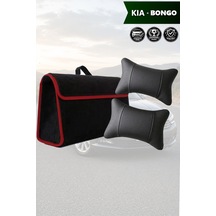Kia Bongo Uyumlu Siyah Renk Koltuk Yastığı Bagaj Çantası Lüks Model
