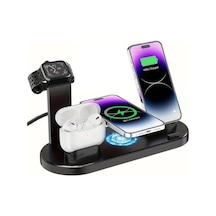 4'ü 1 Arada Kablosuz Şarj İstasyonu - Telefon, Akıllı Saat Ve Kulaklık İle Uyumlu, Chrmk12851 Çok Renkli