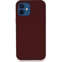 Newface Apple İphone 12 Kılıf Lansman Legant Silikon - Bordo